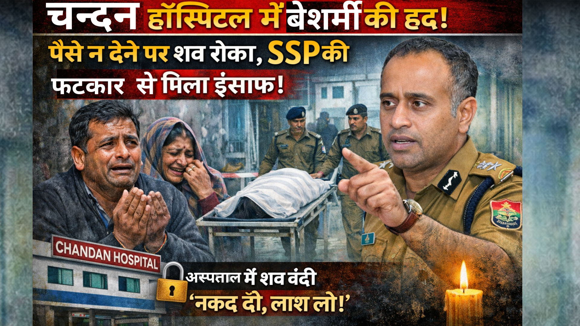 चंदन हॉस्पिटल हल्द्वानी में मानवता शर्मसार