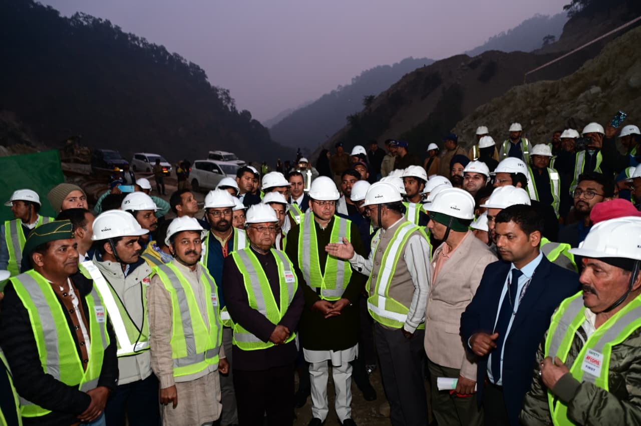 जमरानी बहुउद्देशीय बांध परियोजना के कार्यों का स्थलीय निरीक्षण