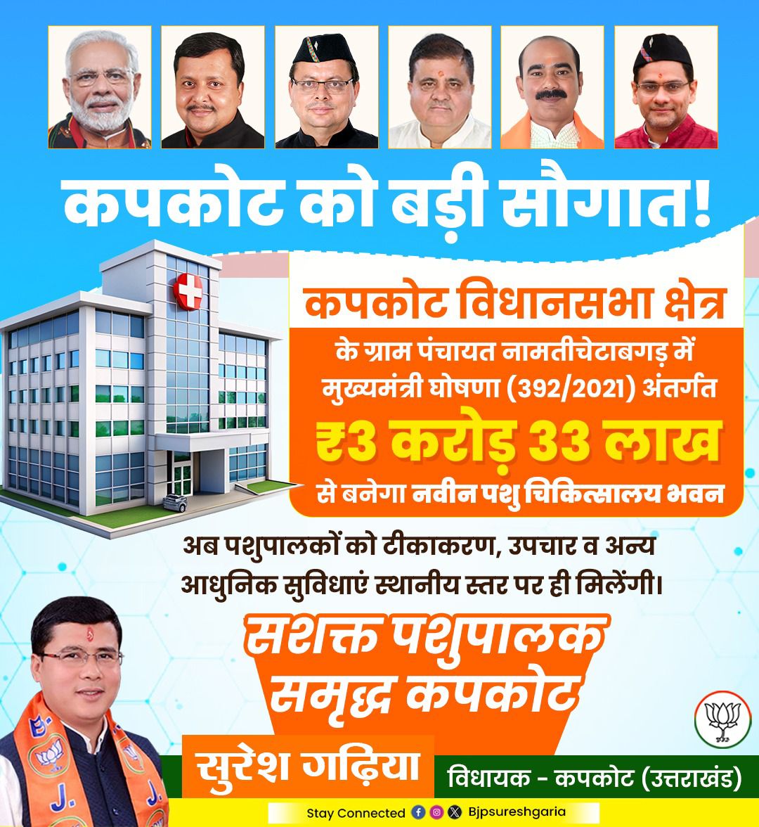 कपकोट के नामतीचेटाबगड़ को बड़ी सौगात