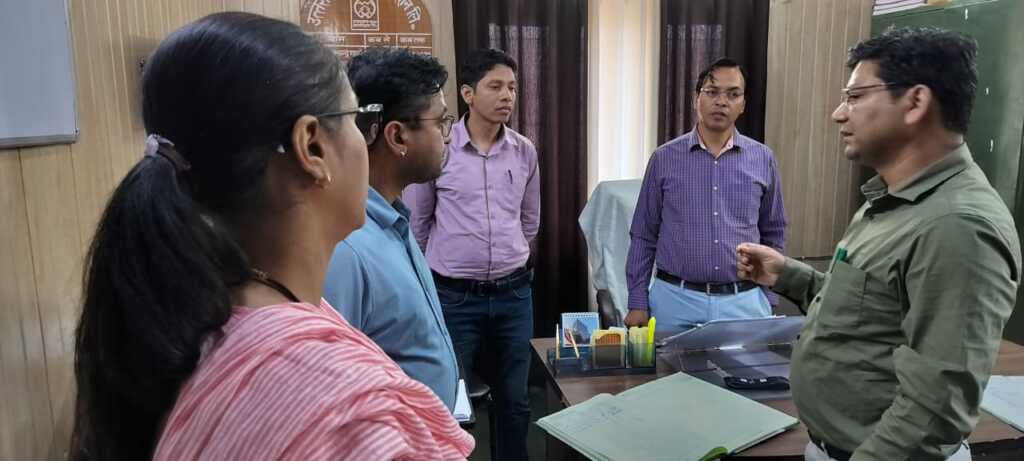 हल्द्वानी में सरकारी विभागों का निरीक्षण