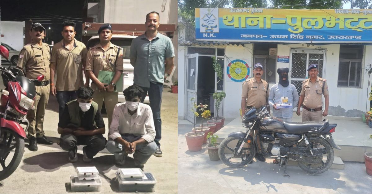 ऊधमसिंह नगर पुलिस की गिरफ्त में 10 लाख की चरस के साथ दो पैडलर और पुलभट्टा लूट कांड का वांछित आरोपी शकील मियां