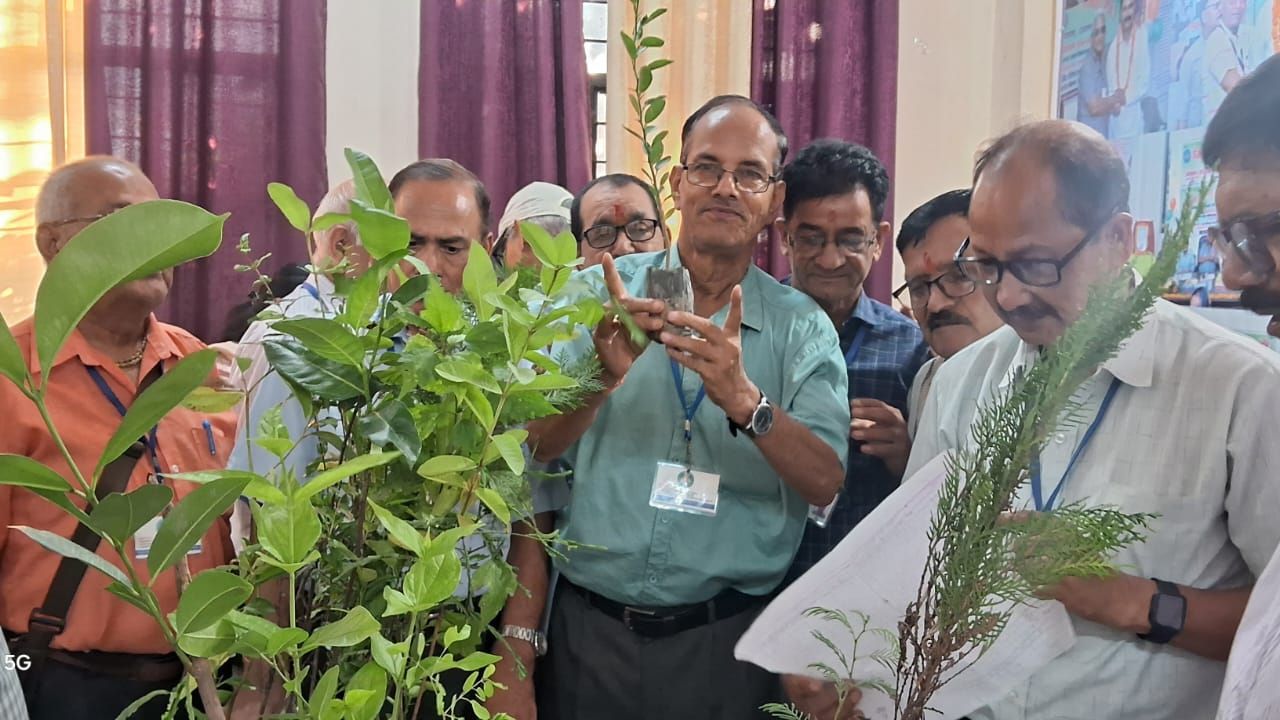 हल्द्वानी में वरिष्ठ नागरिक जनकल्याण समिति की बैठक में पौधरोपण व पर्यावरण संरक्षण पर चर्चा करते सदस्य
