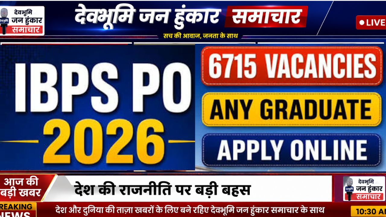 6715 पदों पर भर्ती