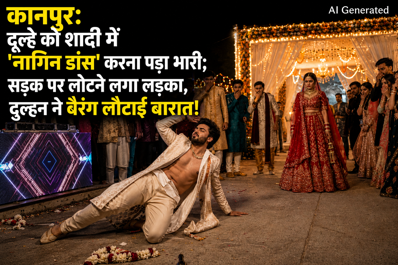 कानपुर में शादी के दौरान दूल्हे के नागिन डांस करने पर दुल्हन ने किया शादी से इनकार
