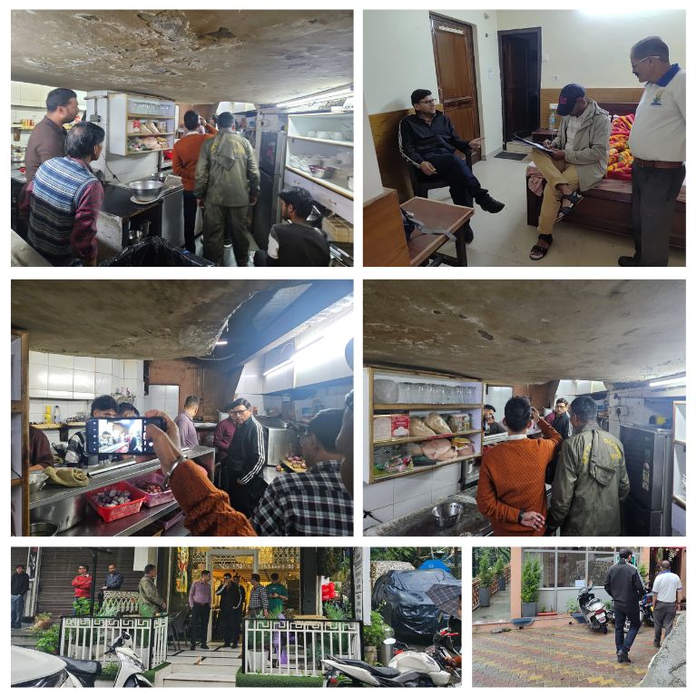 नैनीताल में होम स्टे इकाइयों का औचक निरीक्षण करते जिला पर्यटन विकास अधिकारी व तहसीलदार