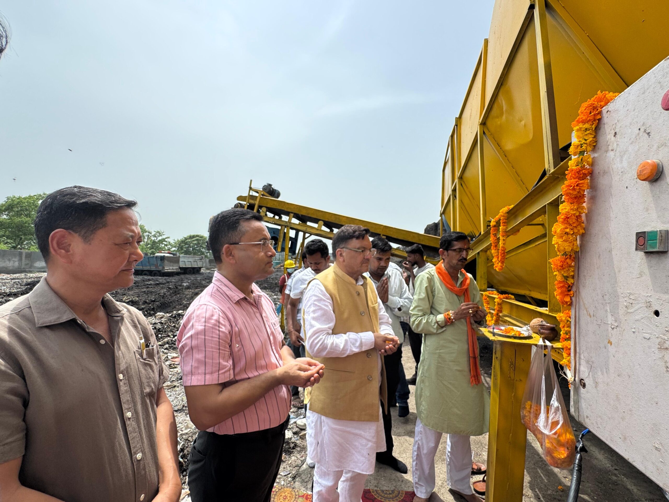 हल्द्वानी नगर निगम में लीगेसी वेस्ट प्रोसेसिंग प्लांट का उद्घाटन