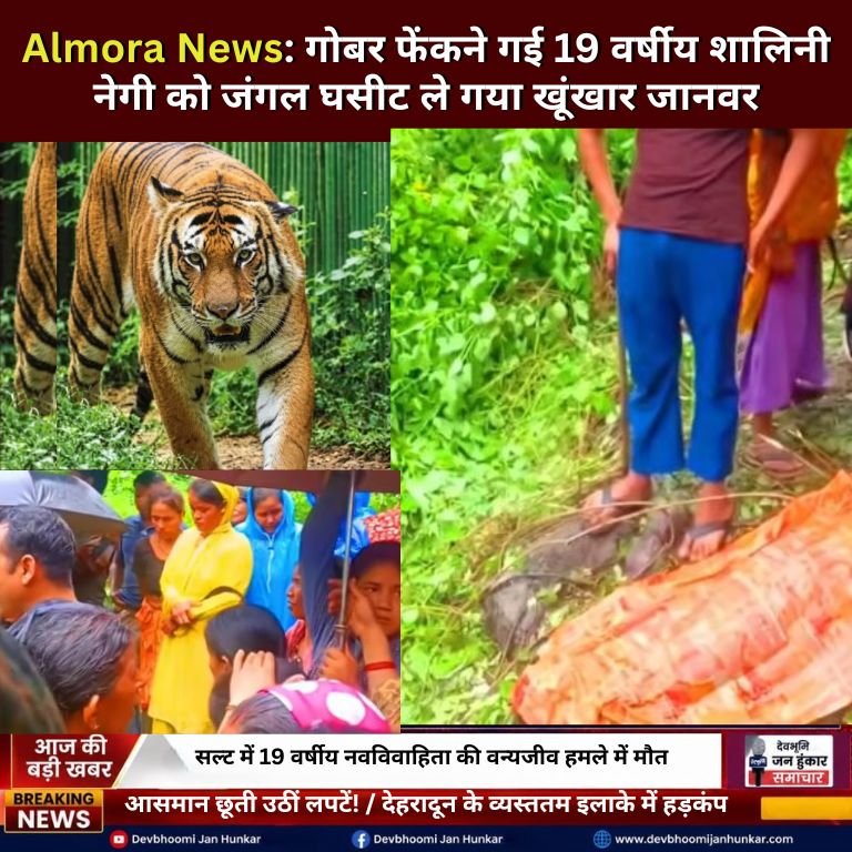 Forest Department and Police Investigation Team in Almora Salt Wildlife Attack Site