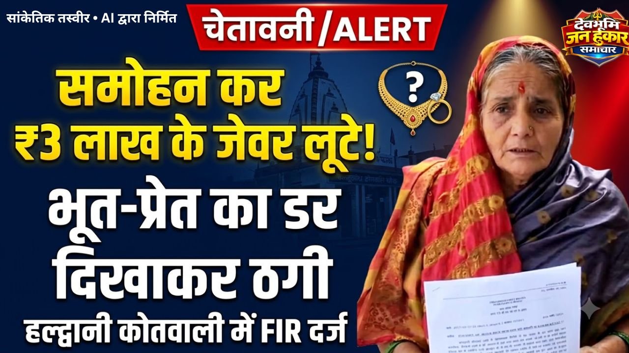 Haldwani Police Investigating CCTV Footage Near Kalusidh Chowk In Elderly Woman Loot Case