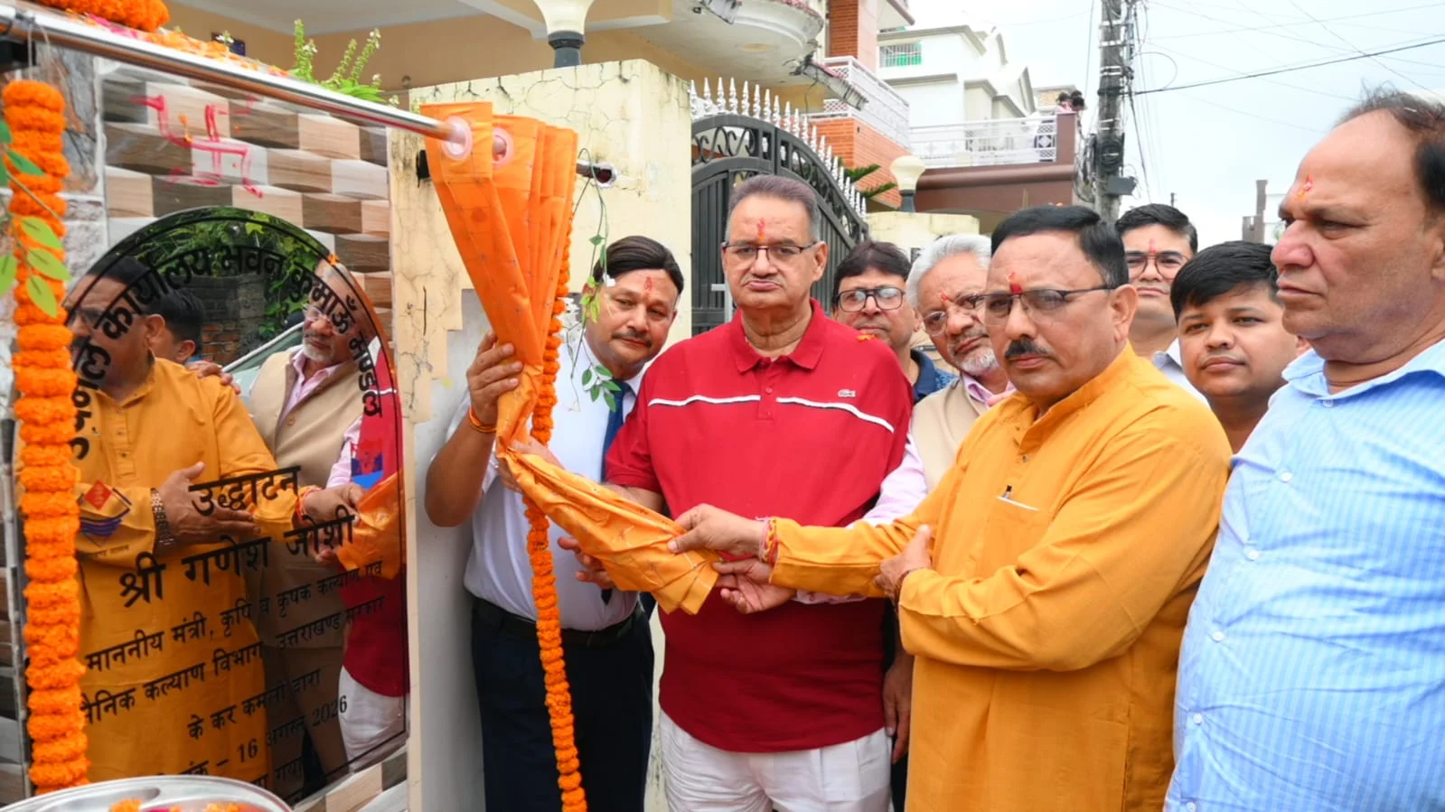 Sainik Kalyan Minister Ganesh Joshi Inaugurating New UPNL Building In Haldwani