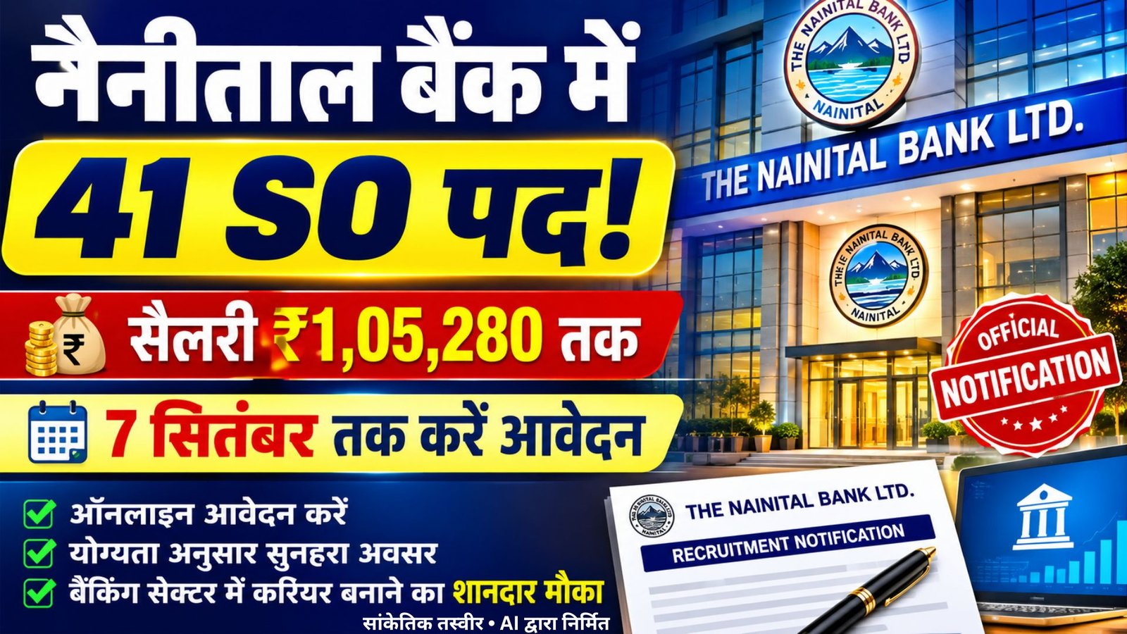 Nainital Bank Head Office Haldwani Notification For 41 Specialist Officer Posts