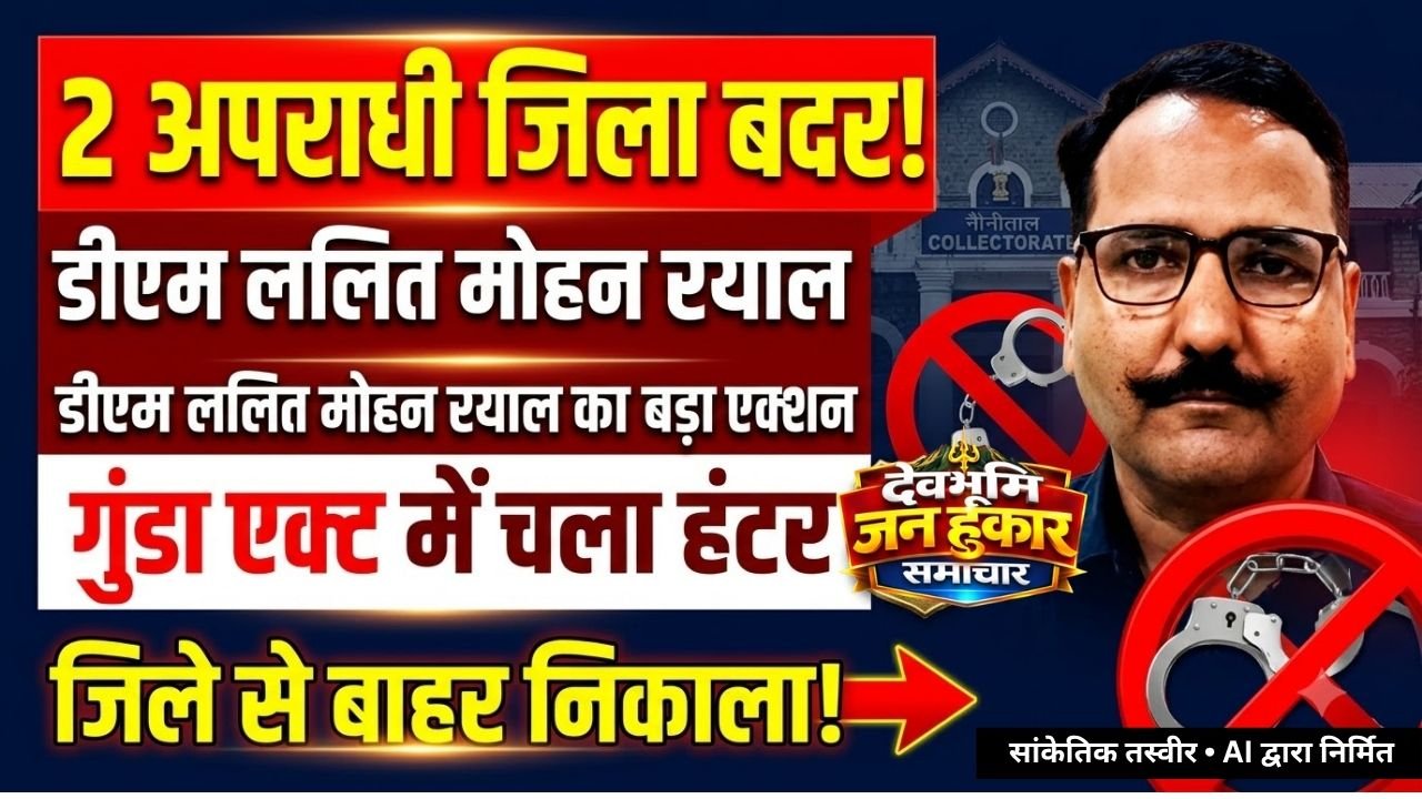 Nainital District Magistrate Lalit Mohan Rayal Court Order On Criminal Externment Under Goonda Act