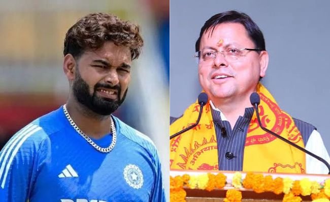 Cricketer Rishabh Pant and Uttarakhand CM Pushkar Singh Dhami Social Media Exchange on Land Purchase