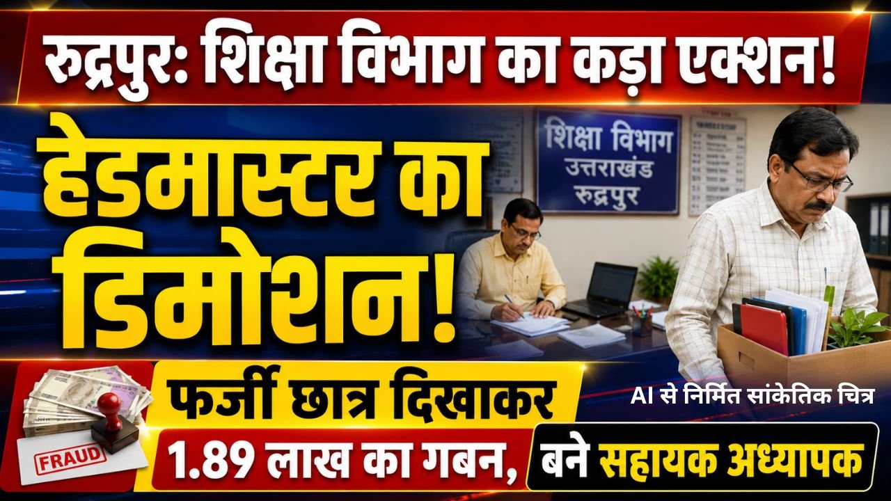 Rudrapur Primary Education Department Action Demoted Teacher Sarvjeet Singh