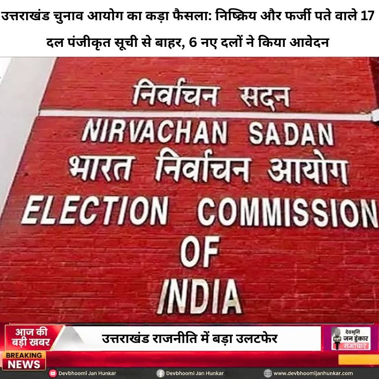 Uttarakhand Election Commission Office Dehradun and Voting Box Graphic