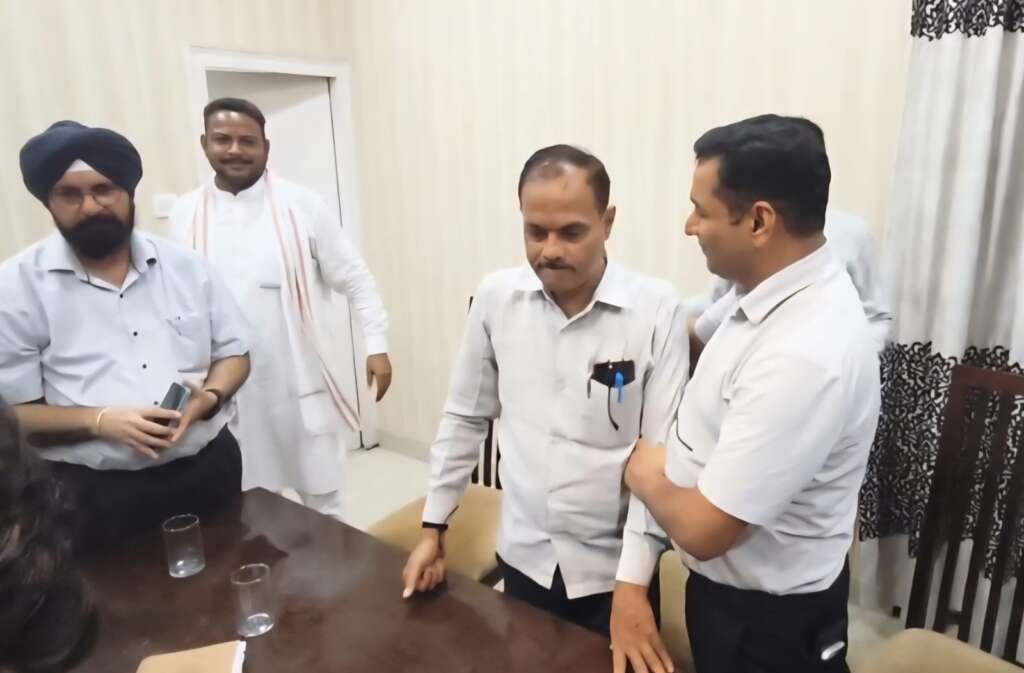 Uttarakhand Administration Concept Representing Bajpur PWD Dispute Compromise Meeting