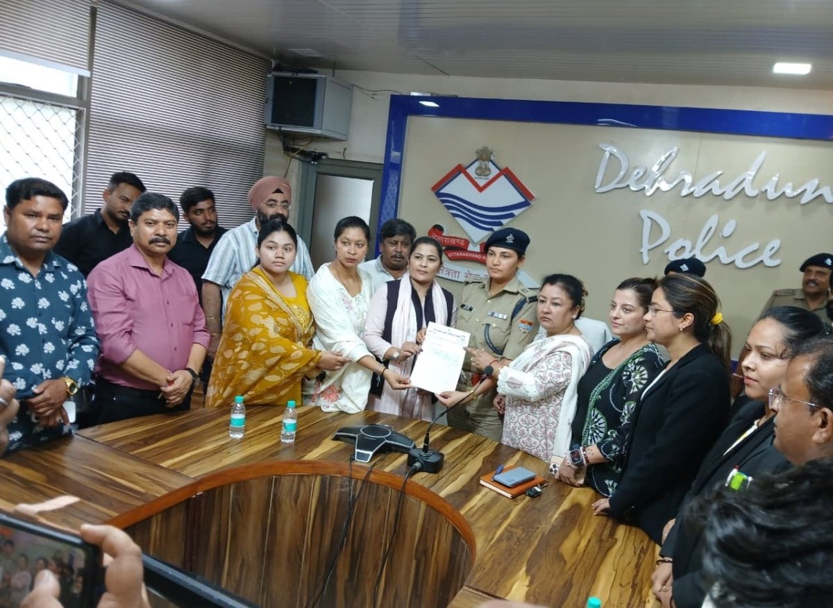 Uttarakhand Political Concept Representing Dehradun Congress Protest Against Social Media Defamation