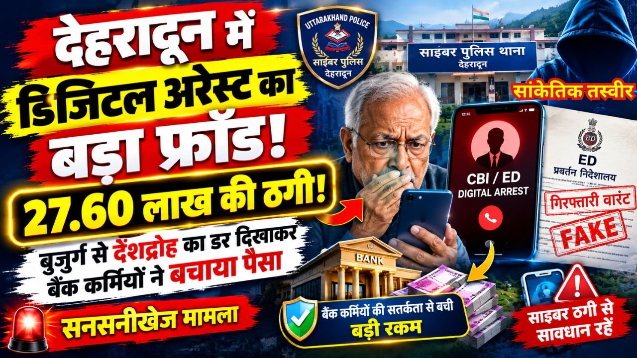 Uttarakhand Crime Concept Representing Digital Arrest Cyber Fraud In Dehradun
