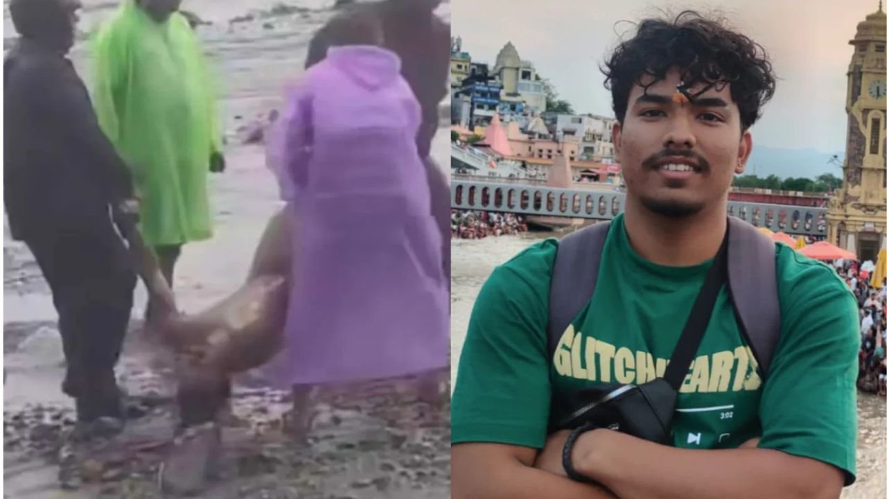 Uttarakhand River And Police Rescue Concept Representing Gaula River Accident In Haldwani