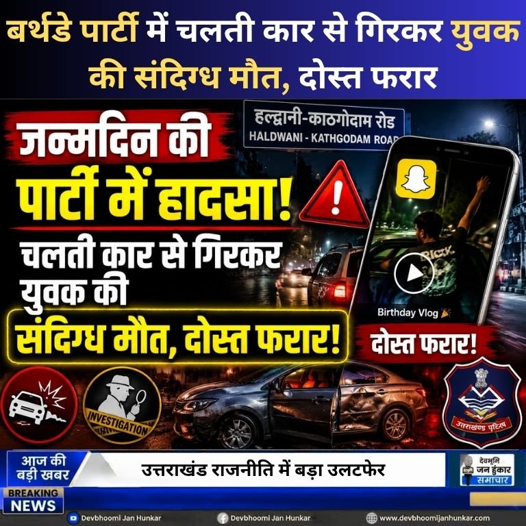 Uttarakhand Police Road And Car Concept Representing Suspicious Death In Haldwani Kathgodam