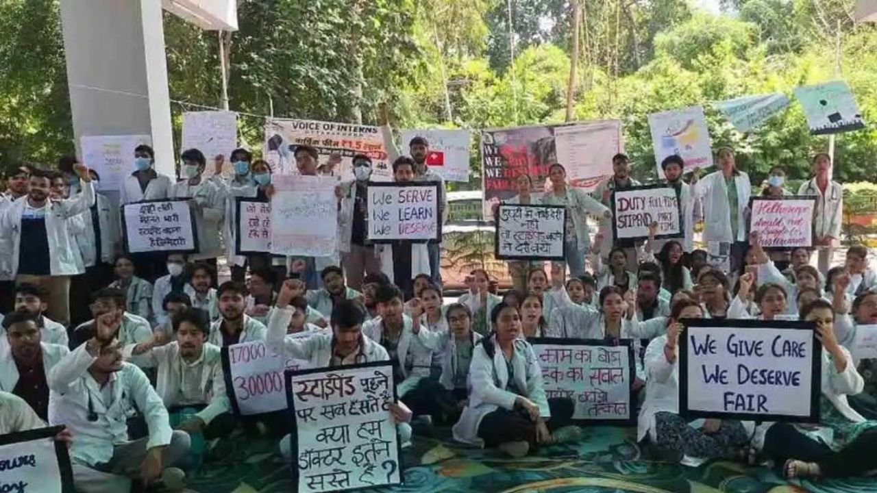 Uttarakhand Medical College And Hospital Concept Representing Haldwani STH Intern Doctors Strike