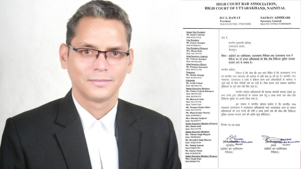 Uttarakhand Legal Concept Representing High Court Bar Association Medical Demand
