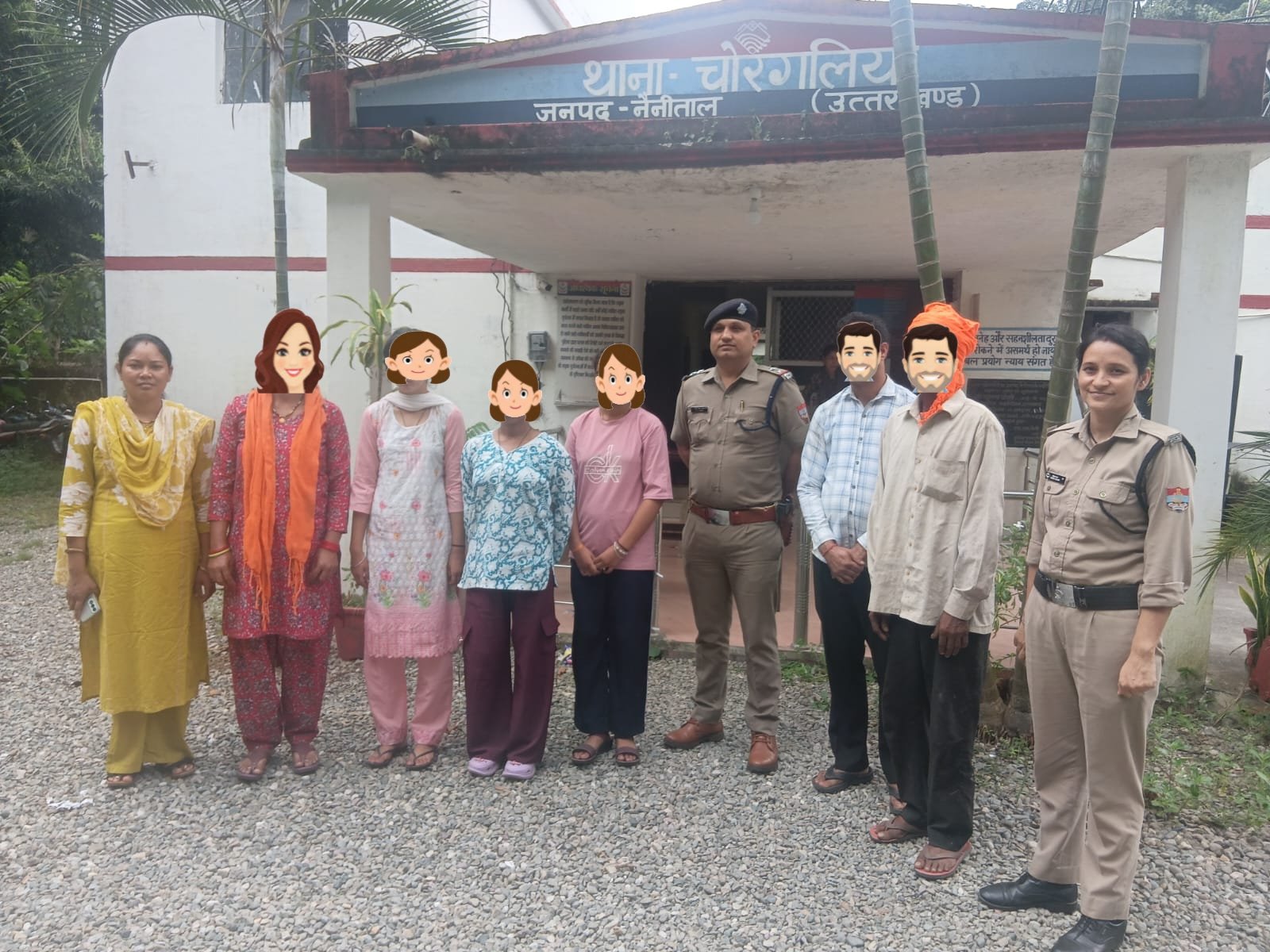 Uttarakhand Police Concept Representing Missing Girls Rescue In Nainital