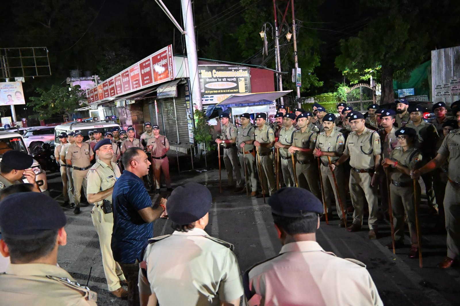 Uttarakhand Law Enforcement Concept Representing SSP Nainital Security Briefing For Student Union Elections
