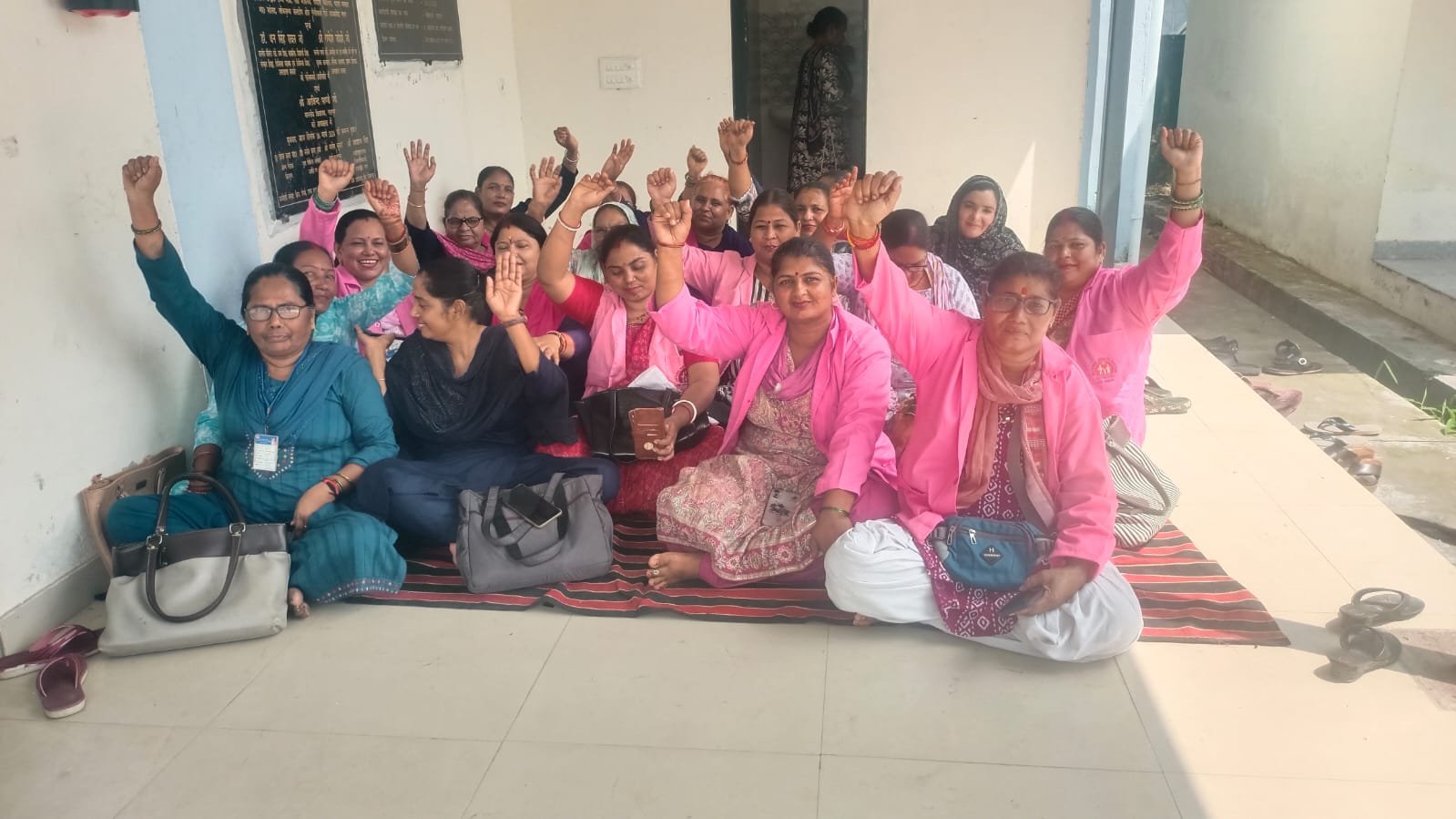 Uttarakhand Healthcare Workers And Union Concept Representing Asha Workers Protest