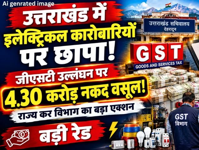 Uttarakhand Business Concept Representing GST Raid By State Tax Department