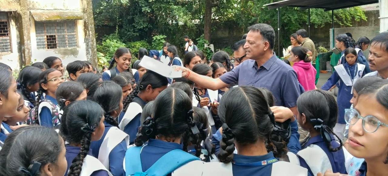 Uttarakhand Education Concept Representing CDO Nainital School Inspection and Student Interaction