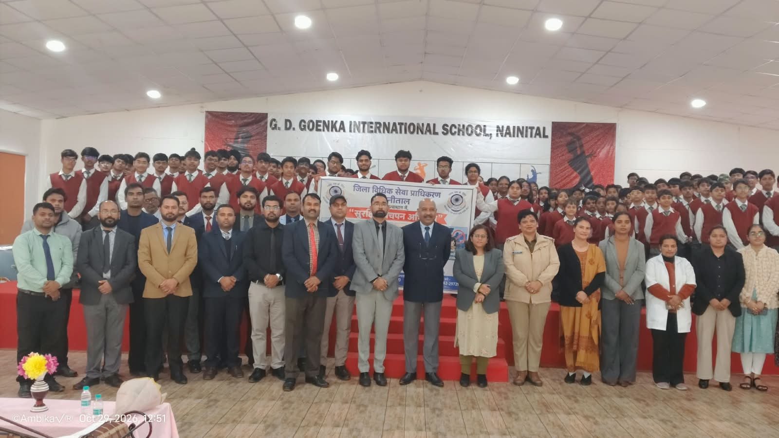 Uttarakhand Welfare Concept Representing DLSA Surakshit Bachpan Abhiyan and Legal Camp at GD Goenka School Bhimtal