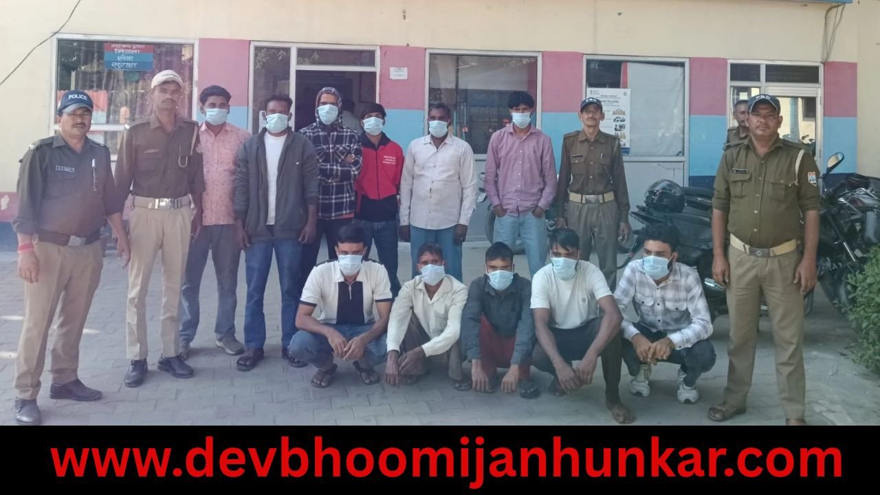Uttarakhand Crime Concept Representing Police Action and Preventive Arrests in Manglaur Haridwar