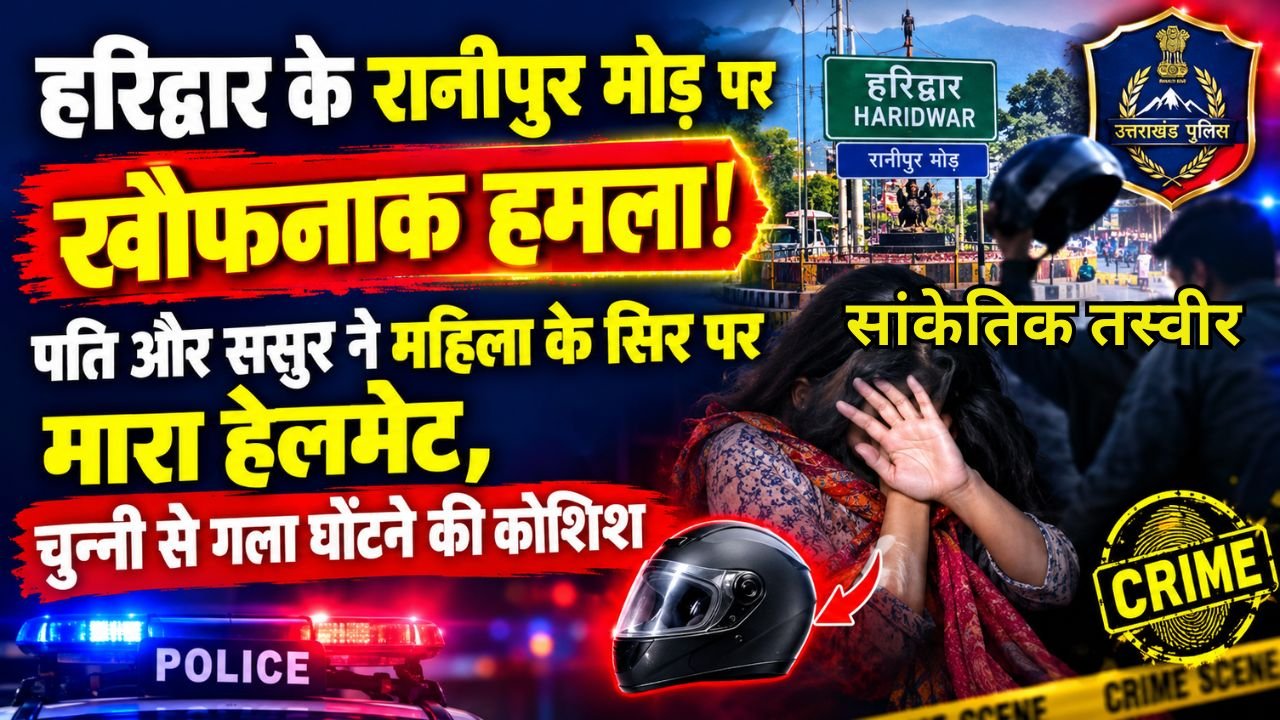 Uttarakhand Crime Concept Representing Police Case and Attack Near Ranipur Mode Haridwar