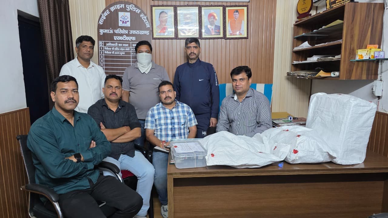 Uttarakhand Cyber Crime Concept Representing STF Raid and Call Center Bust in Kashipur