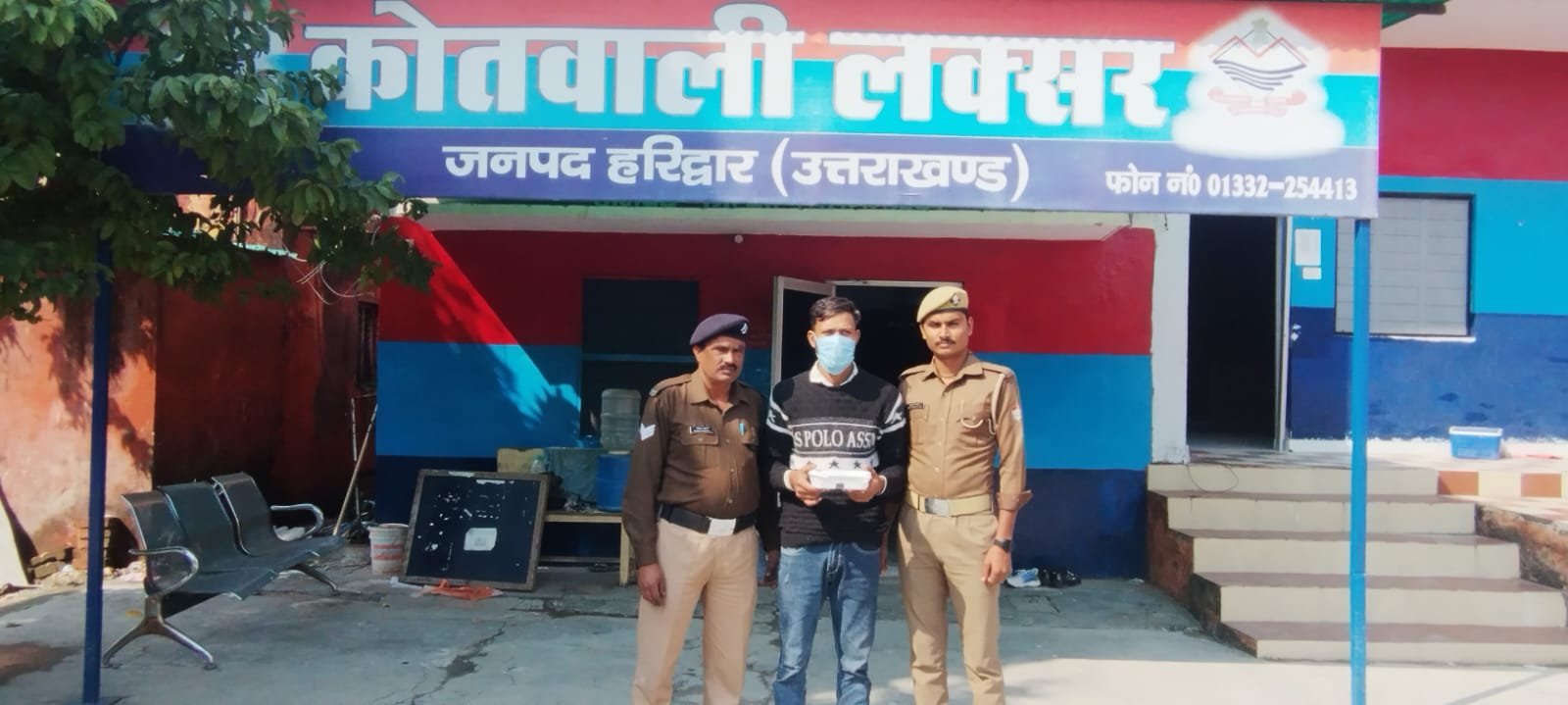 Uttarakhand Crime Concept Representing Police Anti-Drug Operation and Smack Seizure in Laksar Haridwar