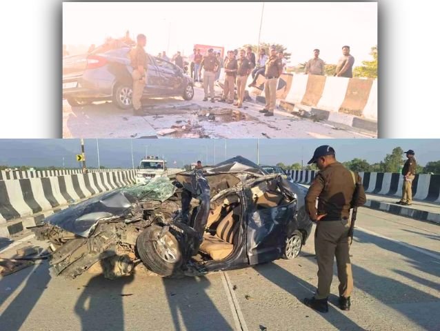 Uttarakhand Accident Concept Representing Police Inspection and Road Mishap in Banbhoolpura Nainital