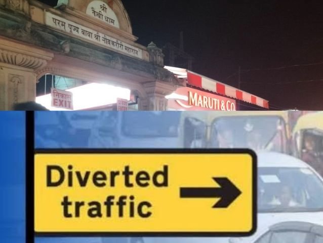 Uttarakhand Traffic Concept Representing Police Traffic Plan and Diversion in Nainital and Kainchi Dham