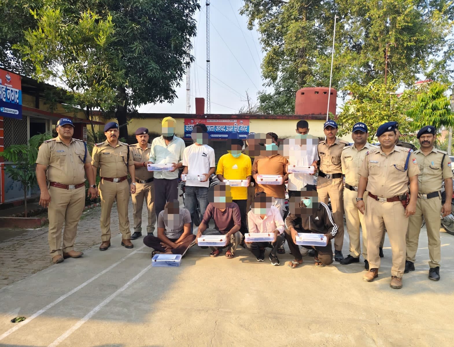 Uttarakhand Crime Concept Representing Operation Safaya Police Raid and Seizures in Nankamatta Udham Singh Nagar