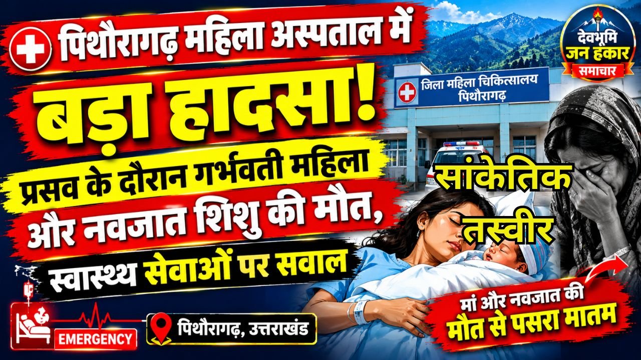 Uttarakhand Health Concept Representing Hospital Tragedy and Pithoragarh Women Hospital Incident