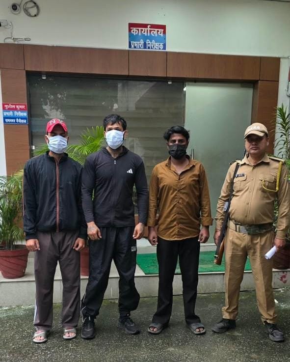 Uttarakhand Crime Concept Representing Principal Death Threat and Police Arrest in Ramnagar