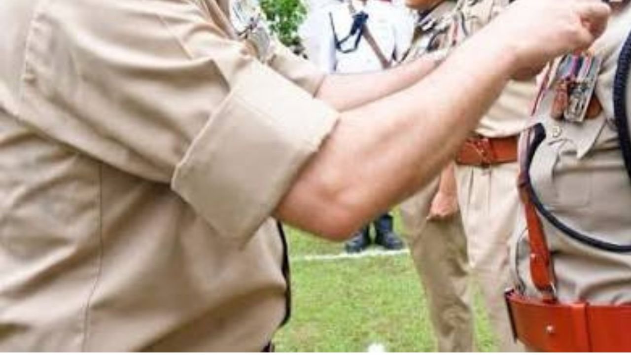 Uttarakhand Police Concept Representing Uniform Insignia and Police Flag Change in Dehradun